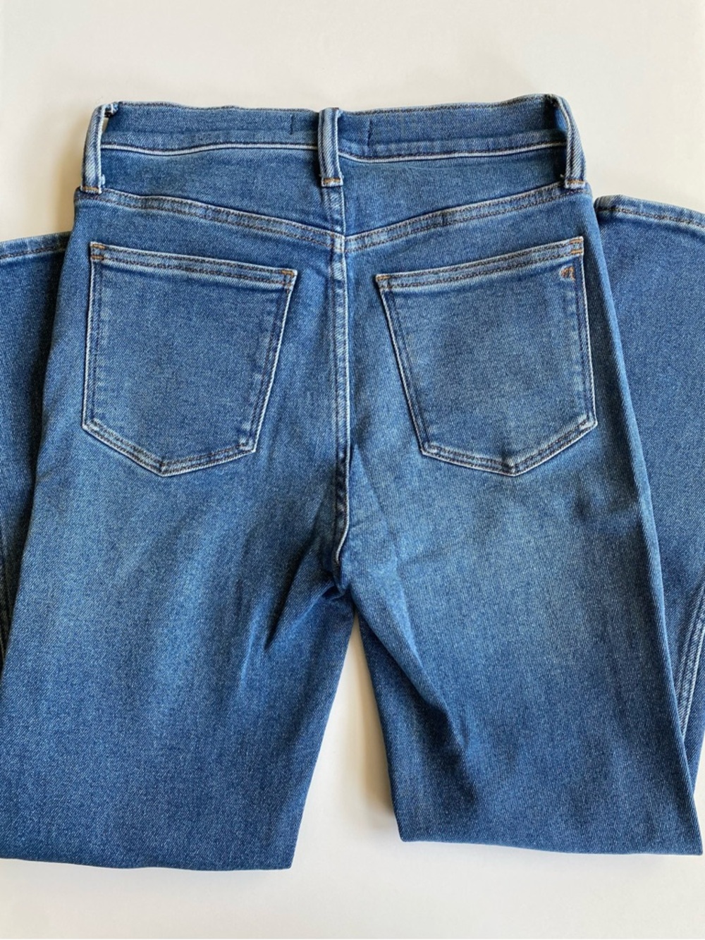 Madewell Stovepipe High-rise jeans Size 25 Blue Denim wash Excellent condition - Picture 6 of 9